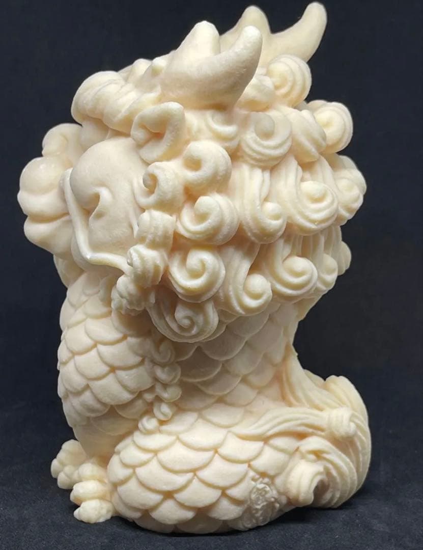 アイボリーナッツ 龍神様　彫刻　天然石　邪気払い・守神・幸運・金運
