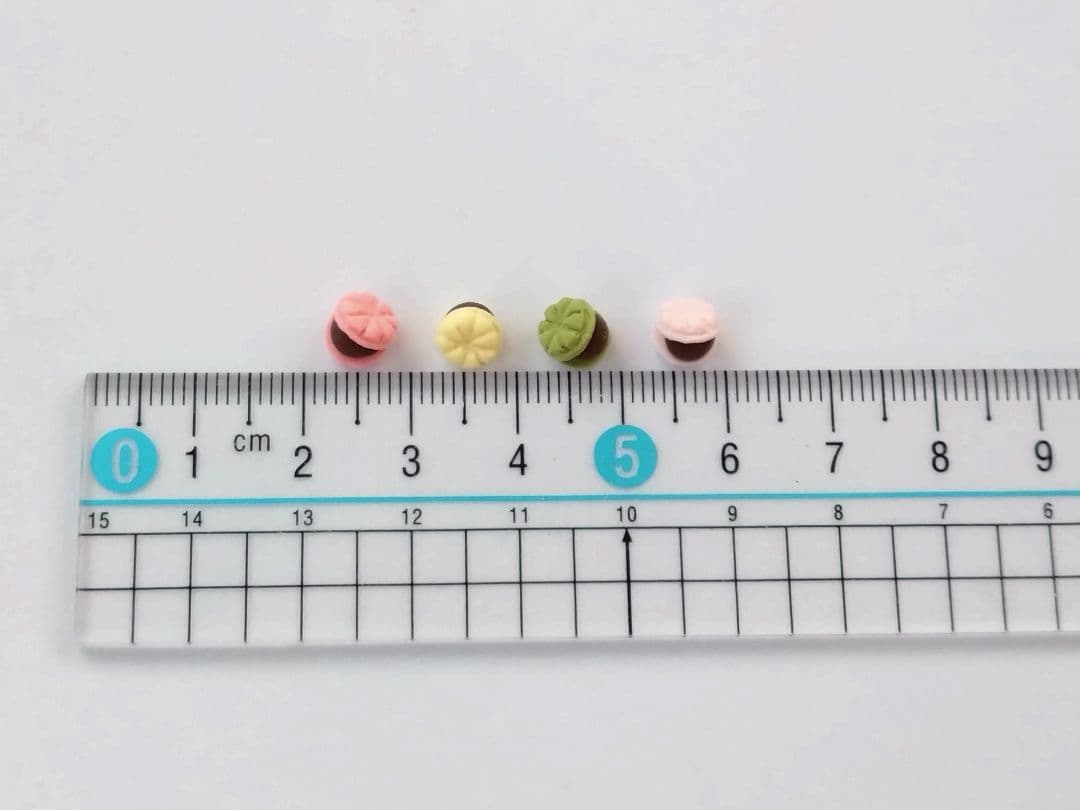 るーむ　ミニチュアスイーツ　最中＆梅最中　ハンドメイド　フェイク和菓子