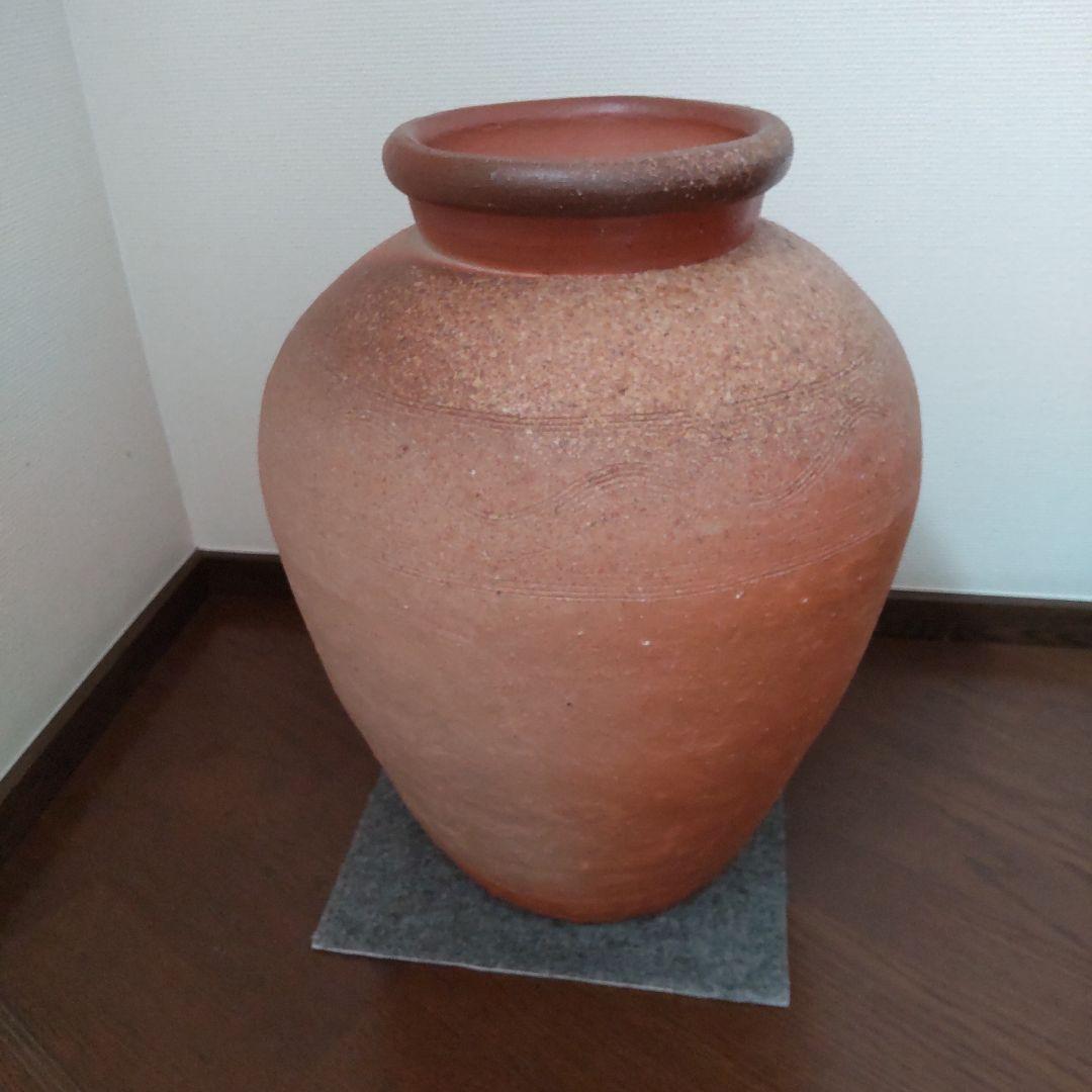 キレイな　中壺　備前焼　28