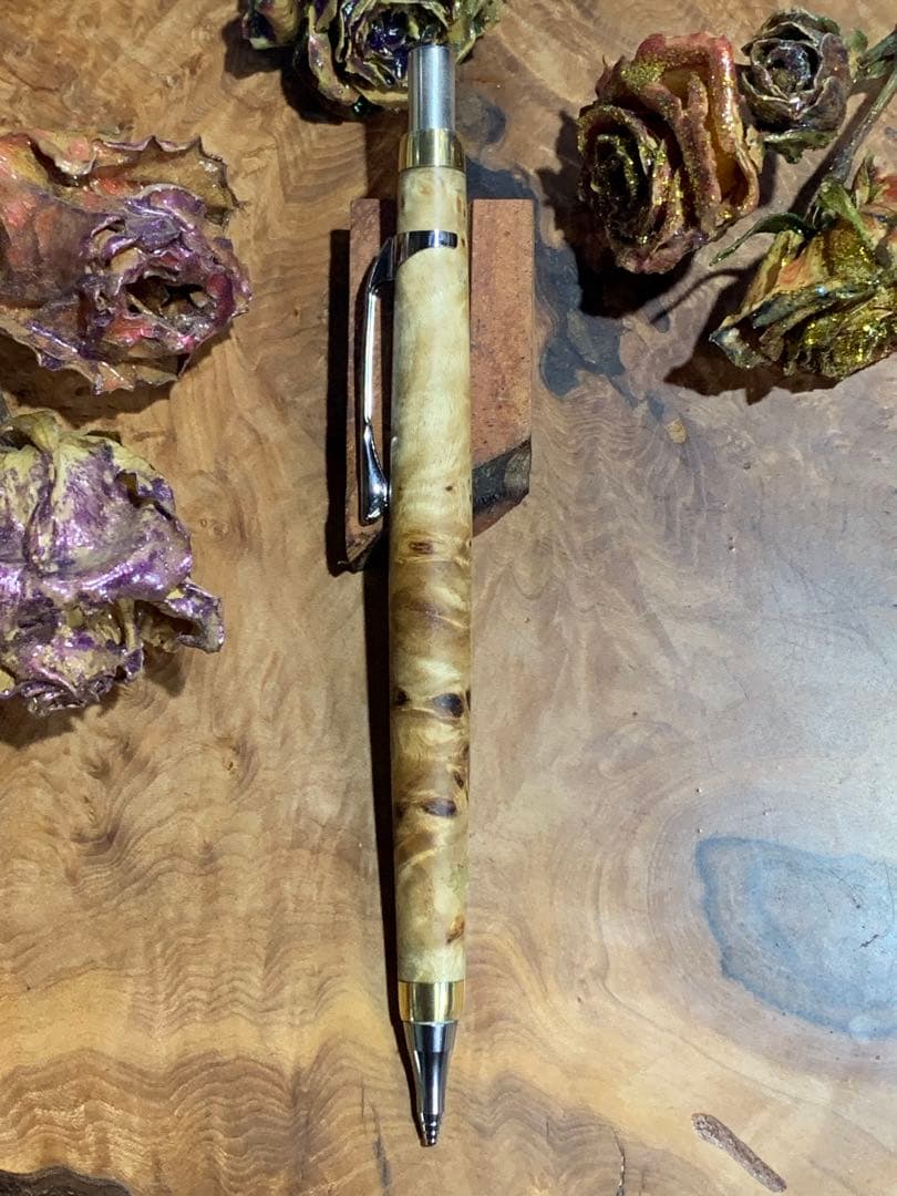 ペンテルオレンズシャープペンシル0.5mm改  ポプラ無垢