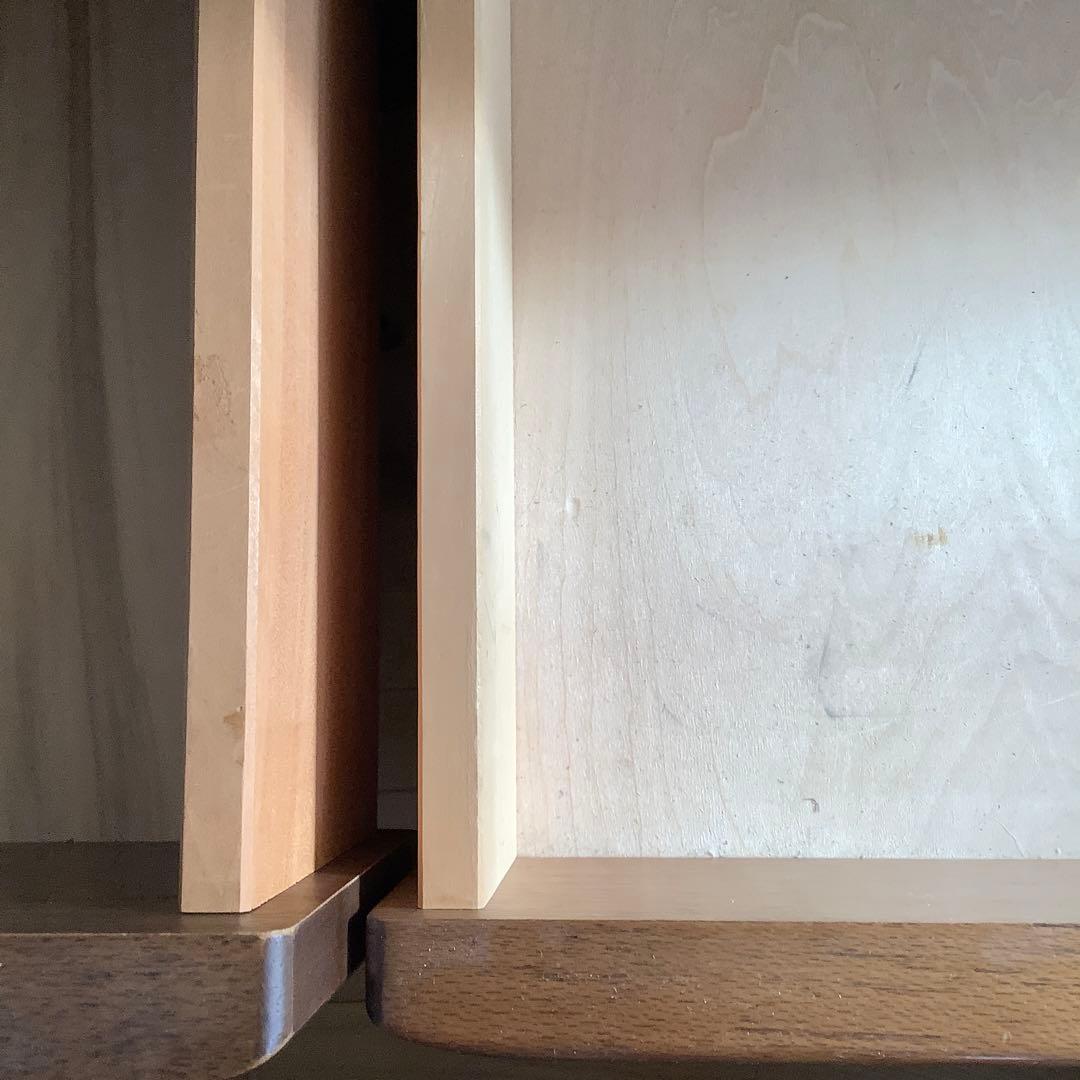 ☆送料無料　木製　サイドボード　キャビネット　リビング収納　88✕86✕47