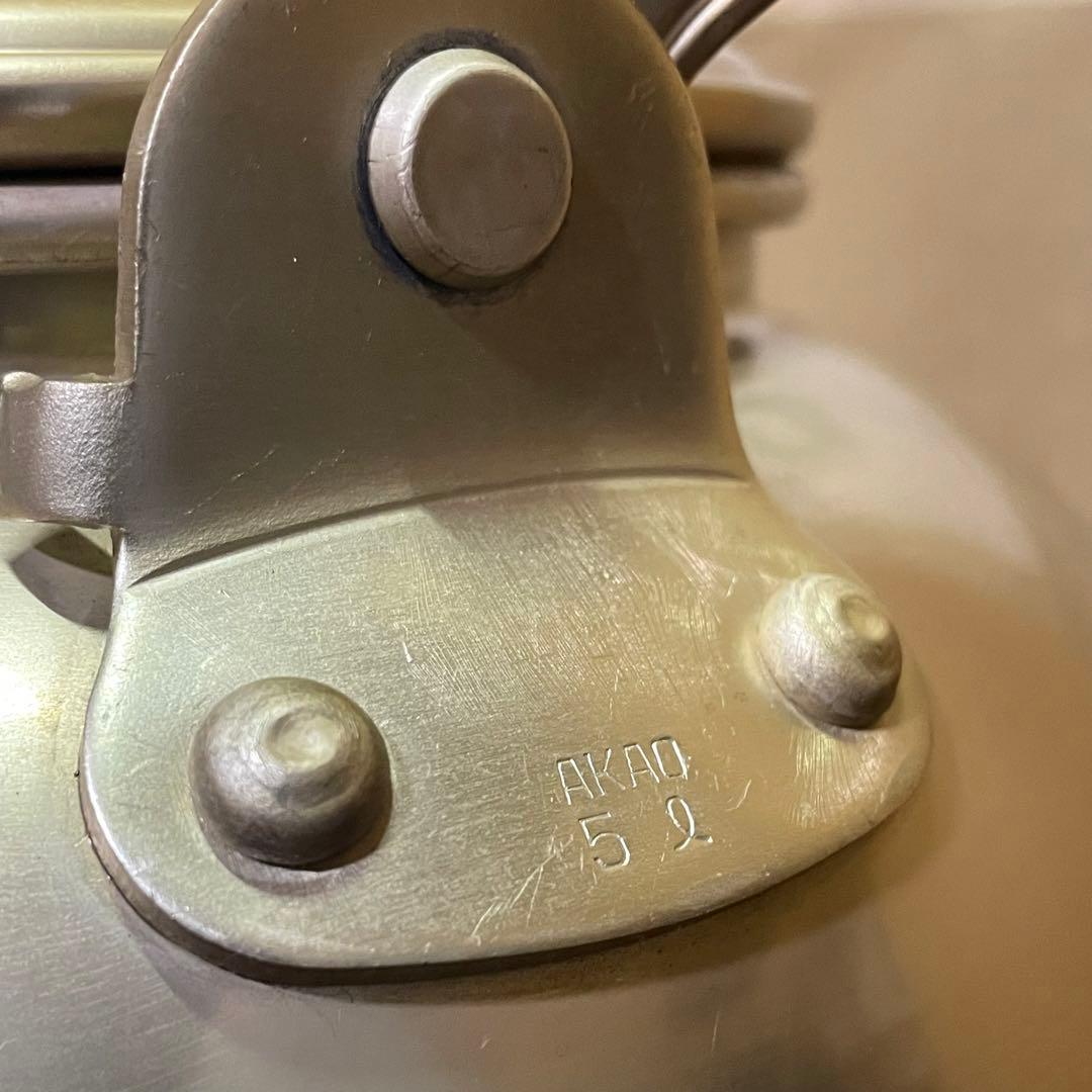 【昭和レトロ】アカオ やかん しゅう酸メッキ 5L ケトル 湯沸かし ビンテージ