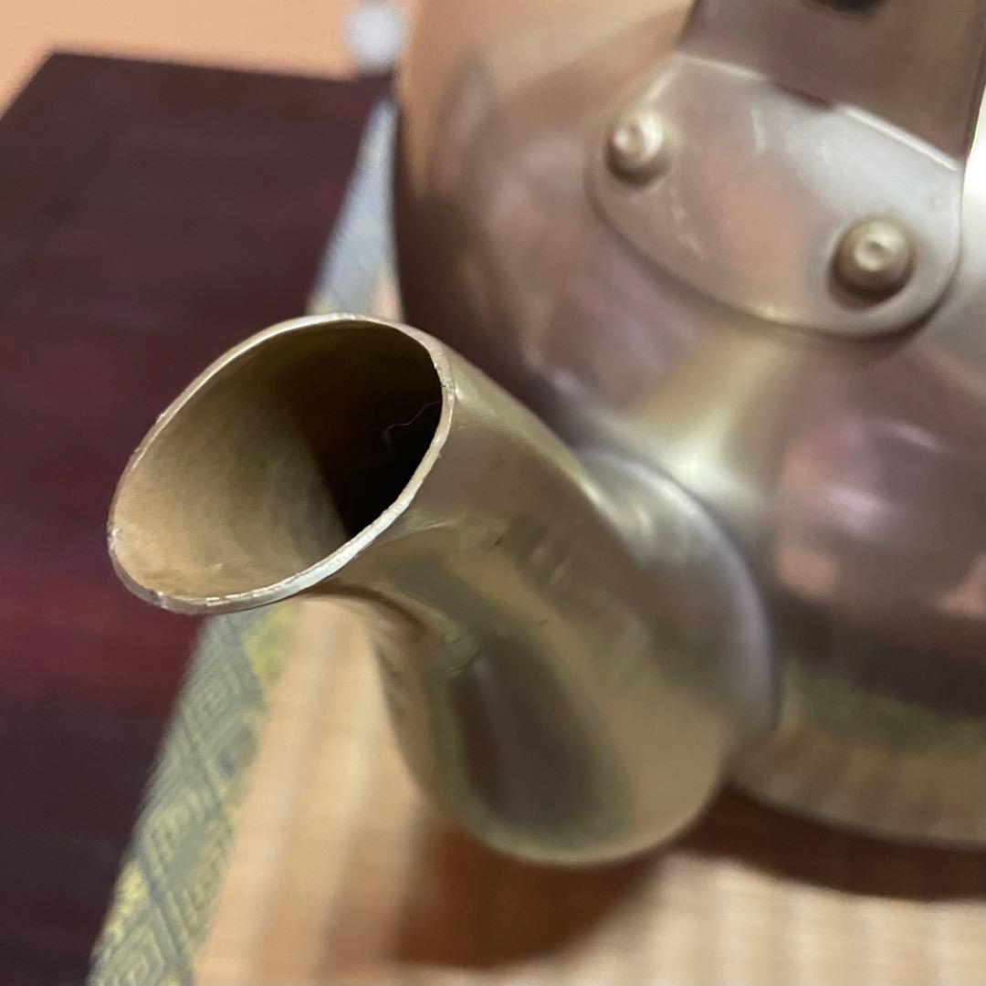 【昭和レトロ】アカオ やかん しゅう酸メッキ 5L ケトル 湯沸かし ビンテージ