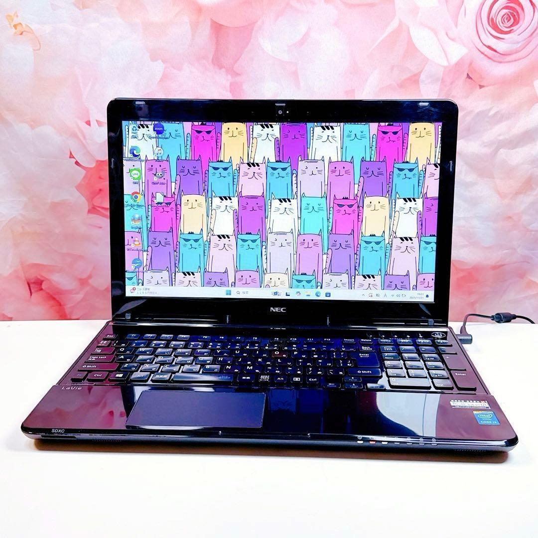 新品SSDで爆速✨windows11 ノートパソコン✨オフィス カメラ 黒