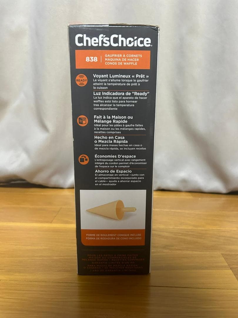 ☆新品 アイスクリーム ワッフルコーンメーカー Chef’sChoice 838