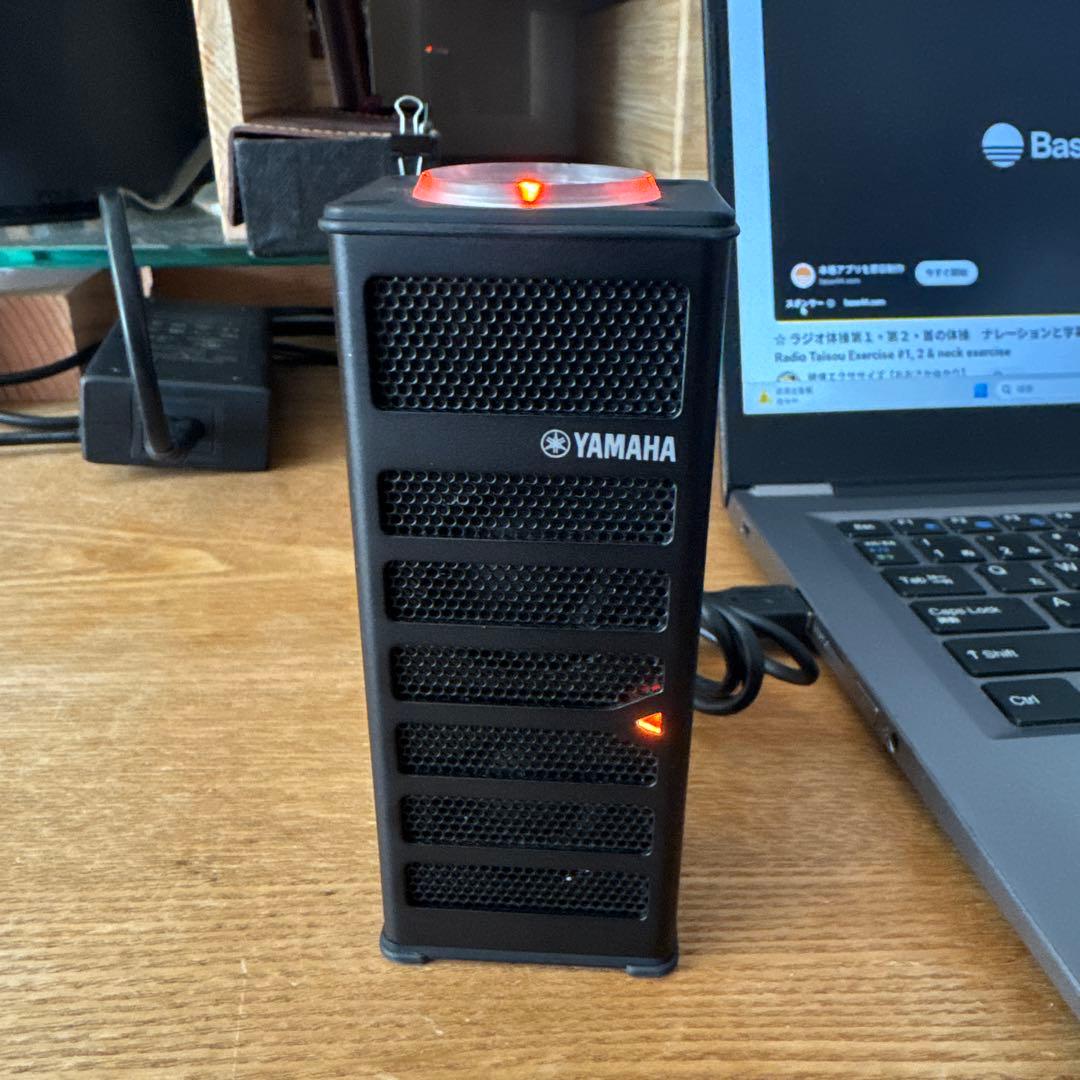 【YAMAHA】 コンパクトスピーカー ブラック　YCJ-PJP−10UR