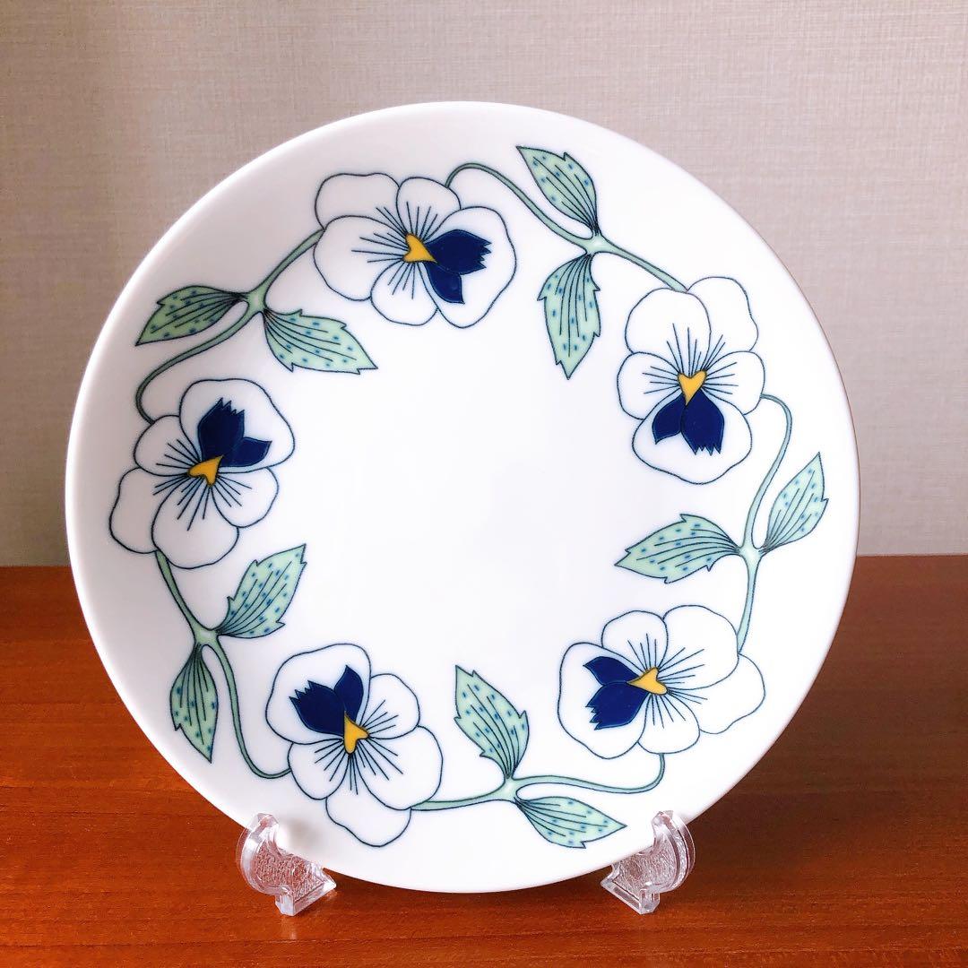 ①(ロールストランド)sylvia　ケーキプレート17.5cm