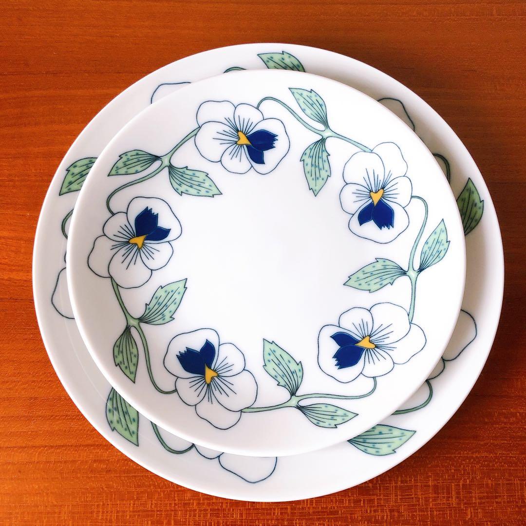 ①(ロールストランド)sylvia　ケーキプレート17.5cm