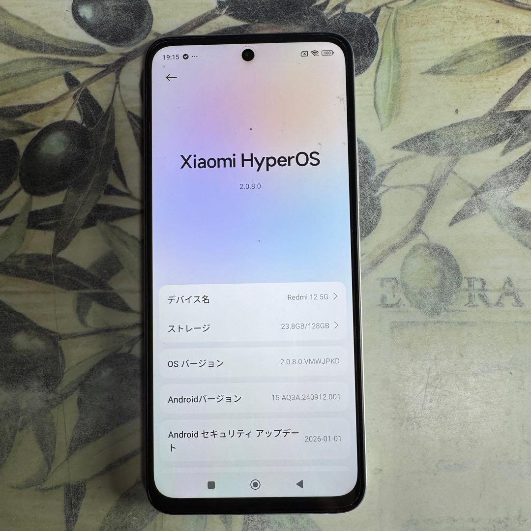 Xiaomi 12 5G SIMフリー ホワイト128GB XIG03