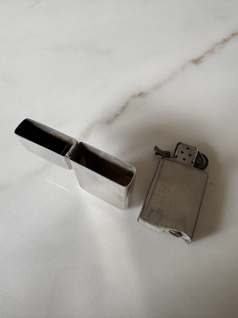 ZIPPO スターリングシルバー 純銀 　　　ヴィンテージ USA製 元箱付き