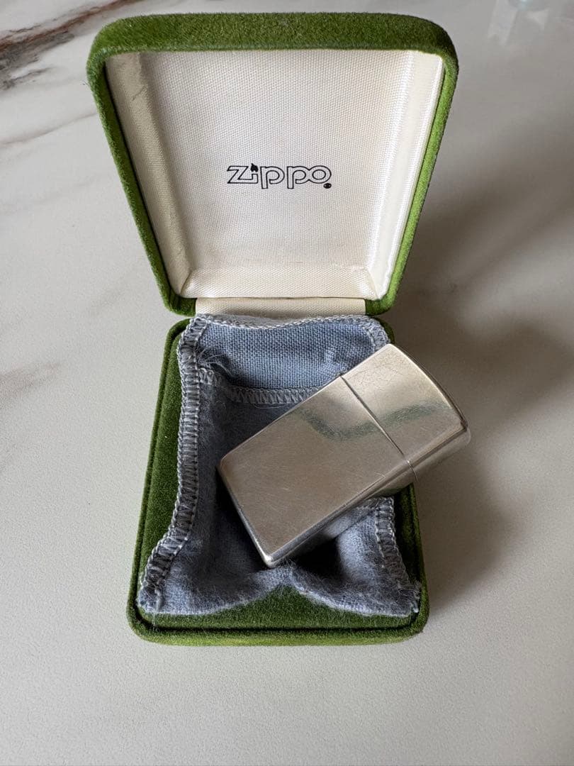 ZIPPO スターリングシルバー 純銀 　　　ヴィンテージ USA製 元箱付き