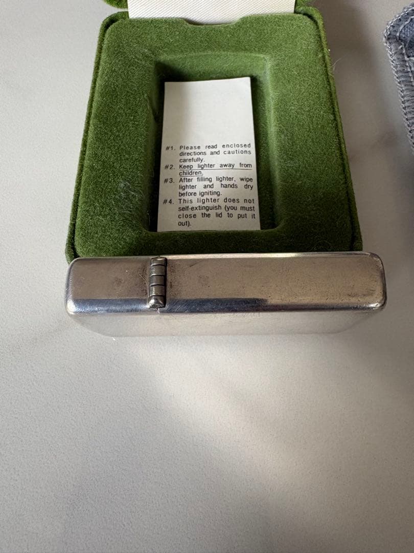 ZIPPO スターリングシルバー 純銀 　　　ヴィンテージ USA製 元箱付き
