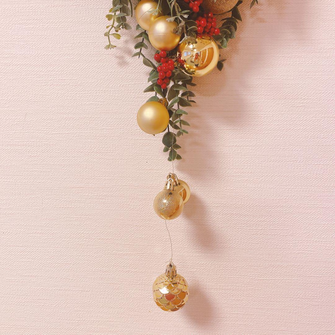 ✴︎受注制作豪華クリスマススワッグ✴︎クリスマスリース　フラワーリース　玄関リース