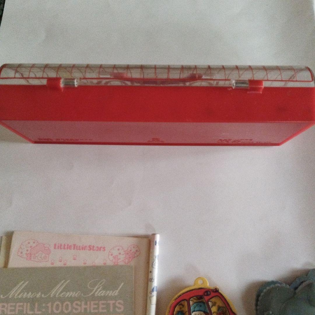 【超希少ジャンク品】　昭和レトロ1976年製キティちゃん プラスティック筆箱　他