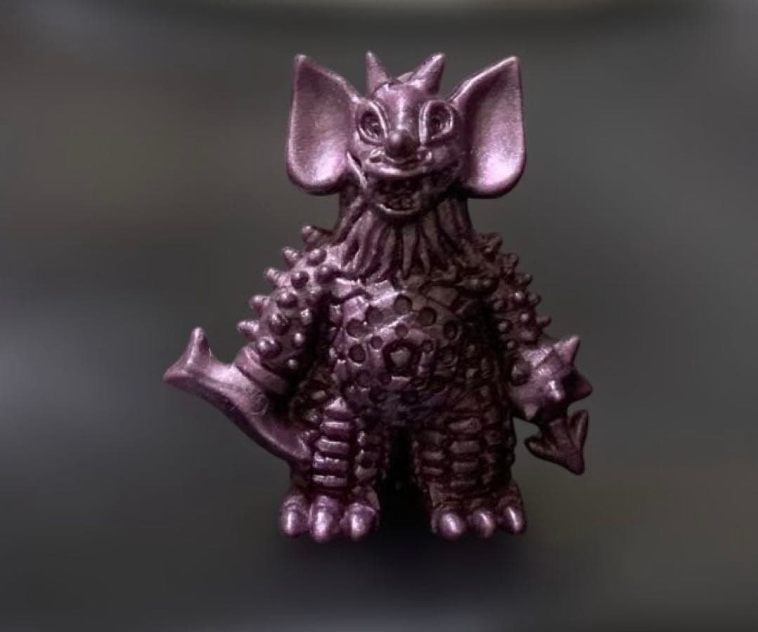 ウルトラ怪獣消しゴム　タイラント（パープルメタリック）ポピー　当時物　昭和レトロ