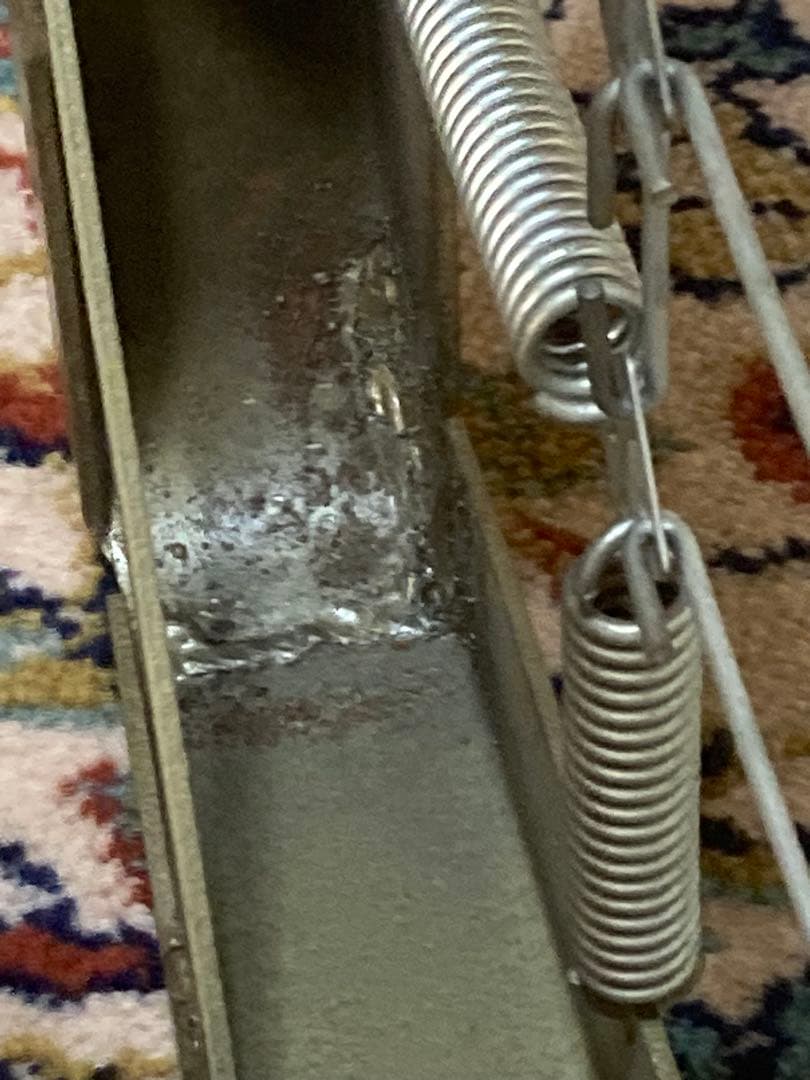 【アンティーク シングルベッド】とても丈夫な折れ足ベッド　※直接引取割引あり