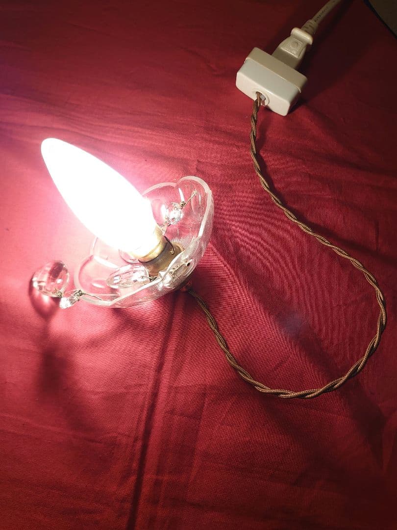 フランスアンティーク　プチシャンデリア　ペンダントランプ(灯具一式付)