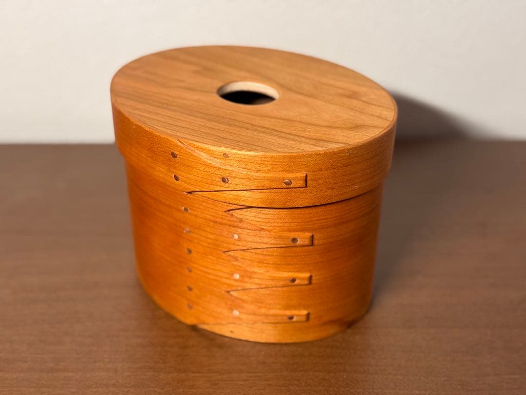 【専用】シェーカーオーバルテッシュボックス縦型 ブラックチェリー