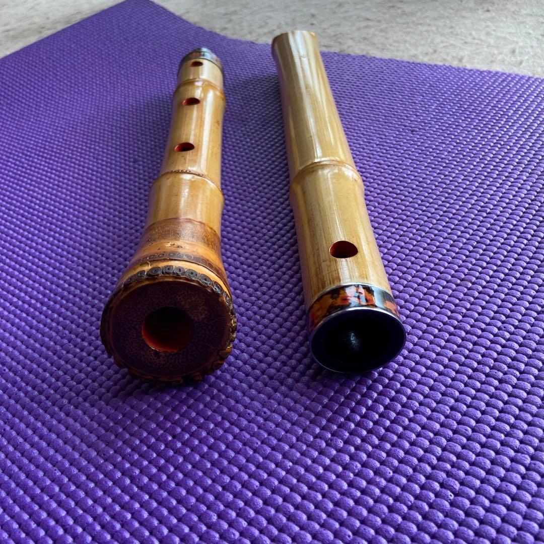 41 値下げ　尺八　二尺管　銘　芳山？　二印