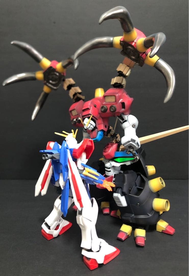 ガンプラ　バンダイ　デビルガンダム　旧キット　改造　全塗装　完成品【Gガンダム】