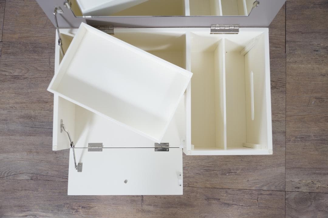 送料無料【新品】これ便利！　たっぷり収納 多機能 コスメ ワゴン