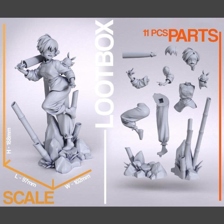 1/10　早乙女乱馬　未塗装未組立　らんま1/2　フィギュア　ガレージキット