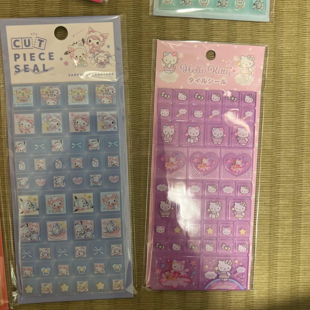 タイルシール　セット　サンリオ　パワパフ　トムジェリ