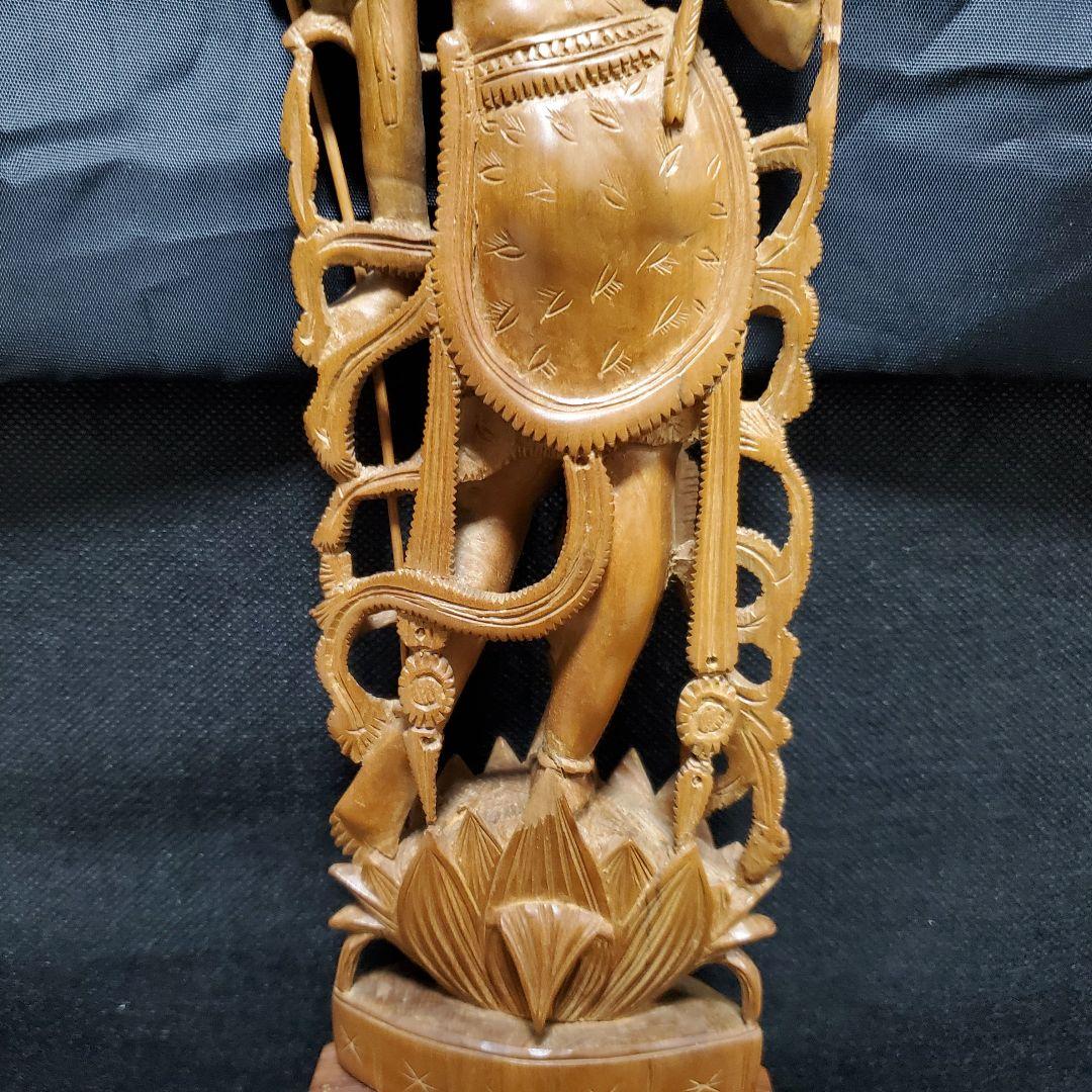 シヴァ神 インド神 木彫刻 仏像 観音 釈迦 仏様 如来 骨董品 仏教 宗教