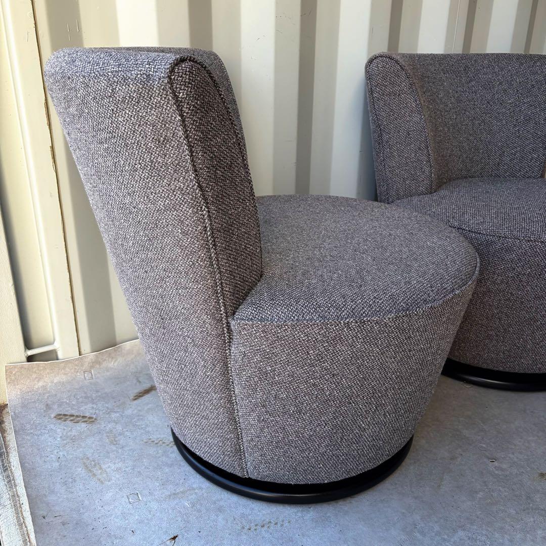 取付無料！中村工芸 N122 フライミーノワール 回転式ラウンジチェア2脚✨