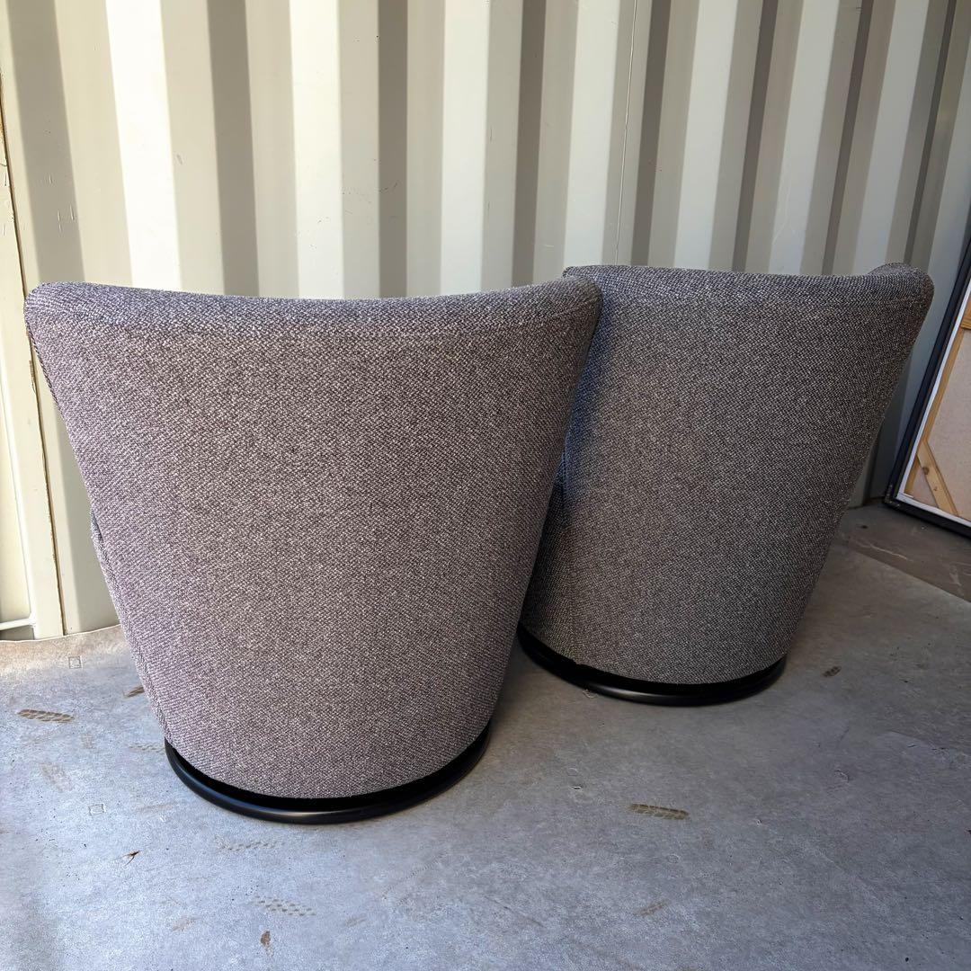 取付無料！中村工芸 N122 フライミーノワール 回転式ラウンジチェア2脚✨