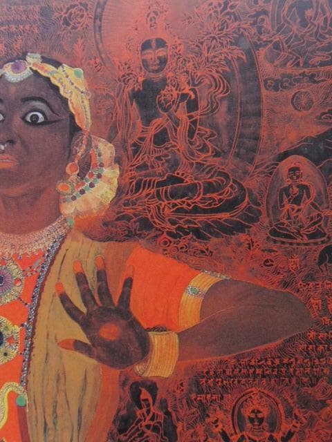 高畑郁子、【踊子（ダンサー）】、希少な大判額装用画集より、美品、日本人画家