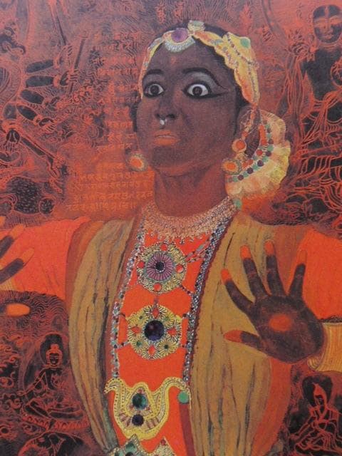 高畑郁子、【踊子（ダンサー）】、希少な大判額装用画集より、美品、日本人画家