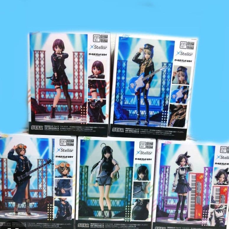 ガールズバンドクライ 井芹仁菜 河原木桃香 安和すばる ルパ 海老塚智5体