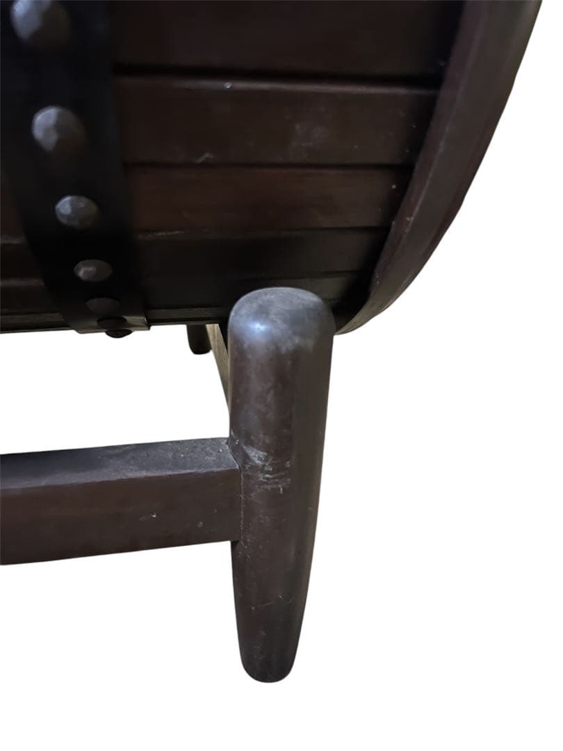 オールドカリモク　サイドテーブル　マガジンラック　花台　昭和レトロ