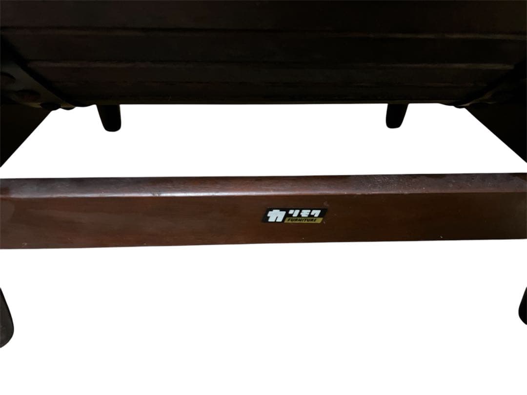 オールドカリモク　サイドテーブル　マガジンラック　花台　昭和レトロ