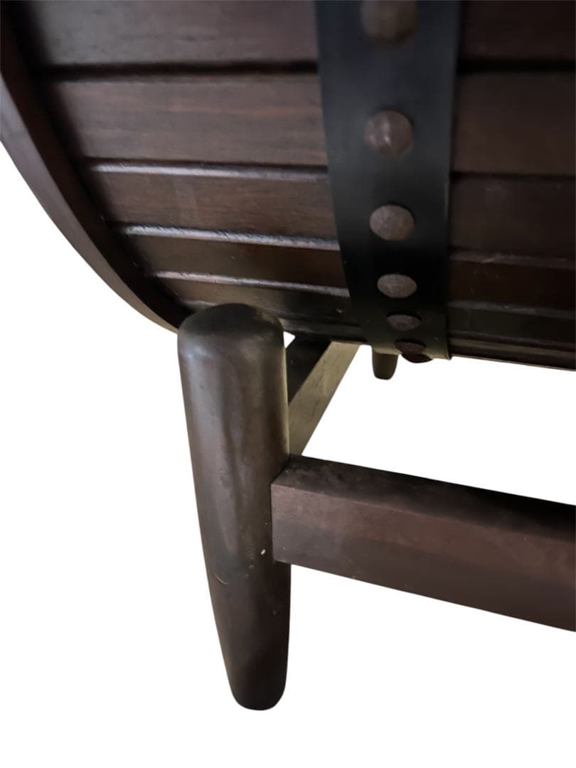 オールドカリモク　サイドテーブル　マガジンラック　花台　昭和レトロ