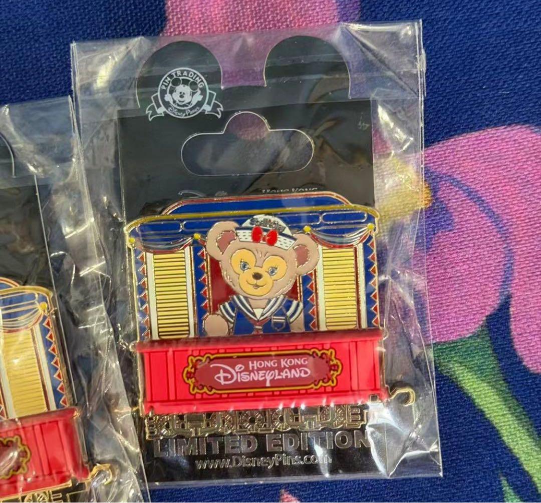香港ディズニーダッフィーシェリーメイジェラトーニピンバッジ3点セット限数300