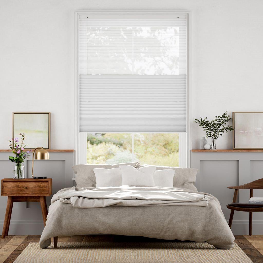 未使用　ハニカムシェード　シアーホワイトグレー　133×166