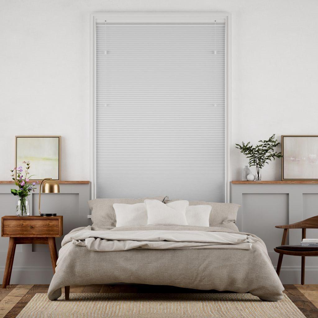 未使用　ハニカムシェード　シアーホワイトグレー　133×166