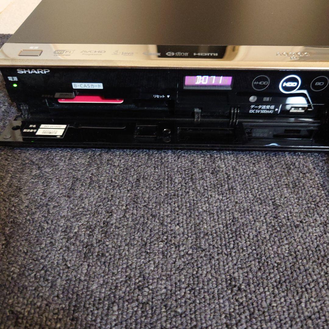 SHARP ブルーレイレコーダー BD-W1600
