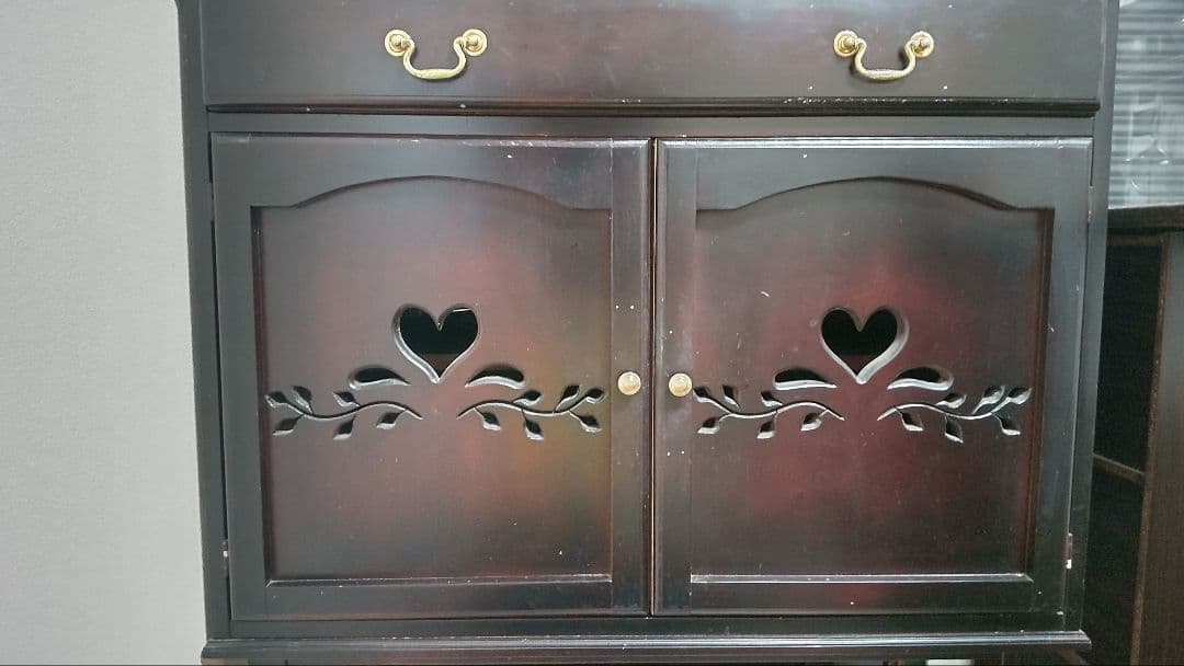 アンティークキャビネット棚カントリーチェスト