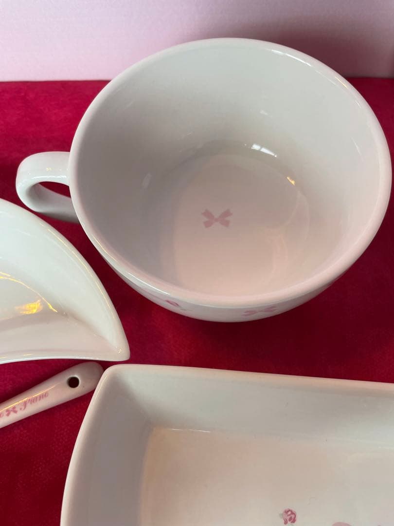 メゾピアノ　初期　ノベルティ　ティーポット　カップ　お皿　スプーン　お茶会セット