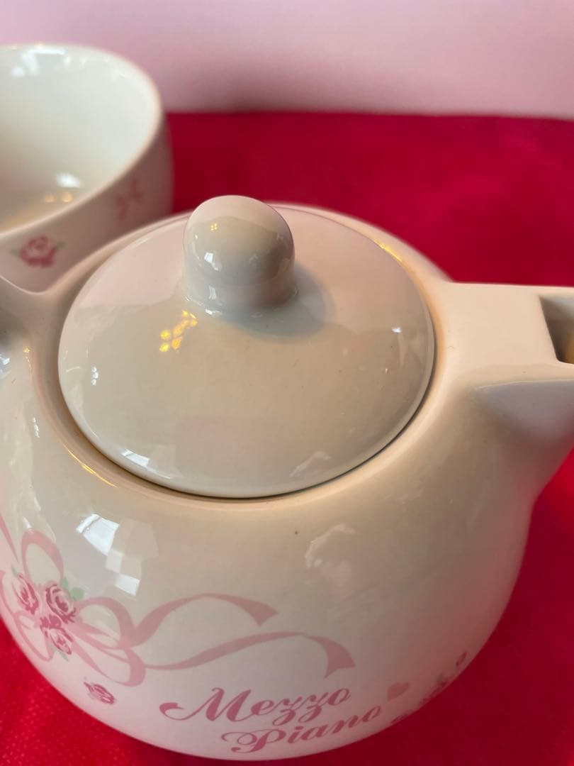 メゾピアノ　初期　ノベルティ　ティーポット　カップ　お皿　スプーン　お茶会セット