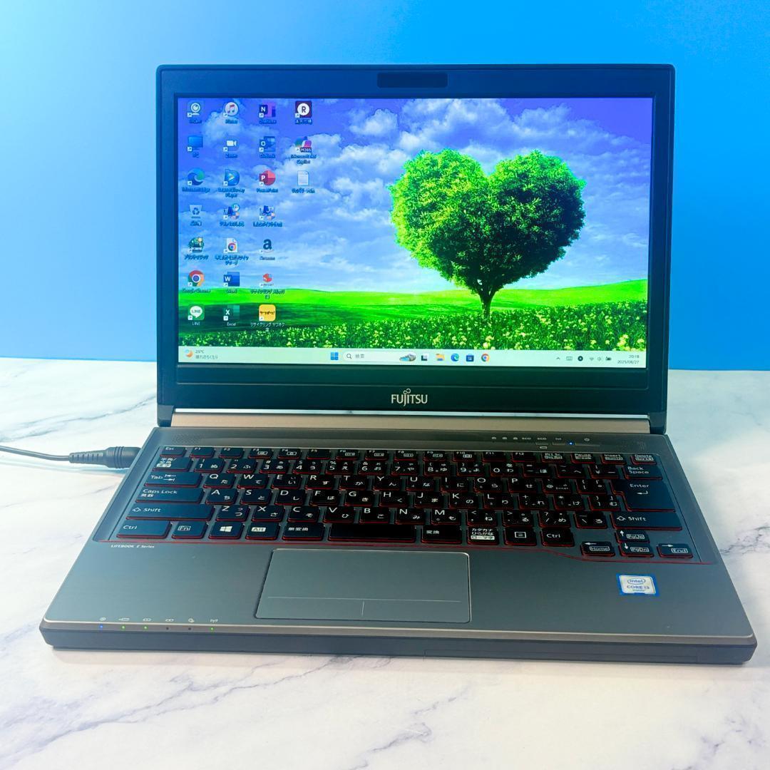 MSオフィス付！SSDで爆速！メモリ8G・Windows11・ノートパソコン