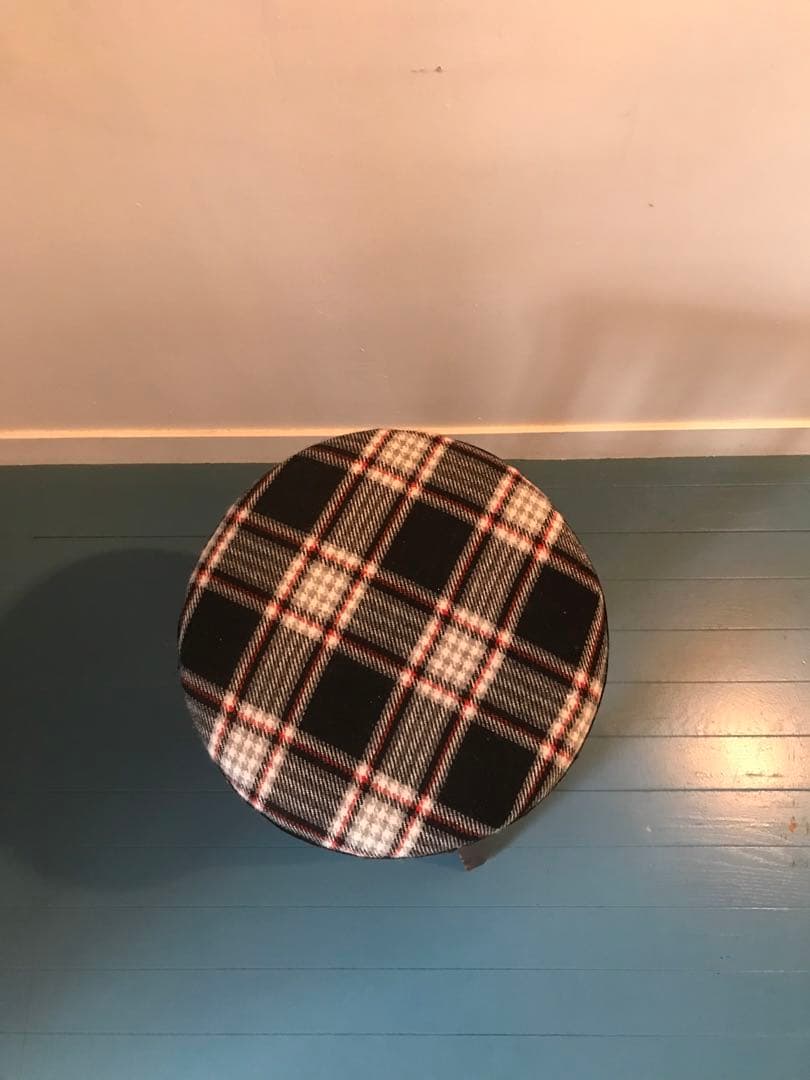 木製丸椅子　アンティーク　古道具