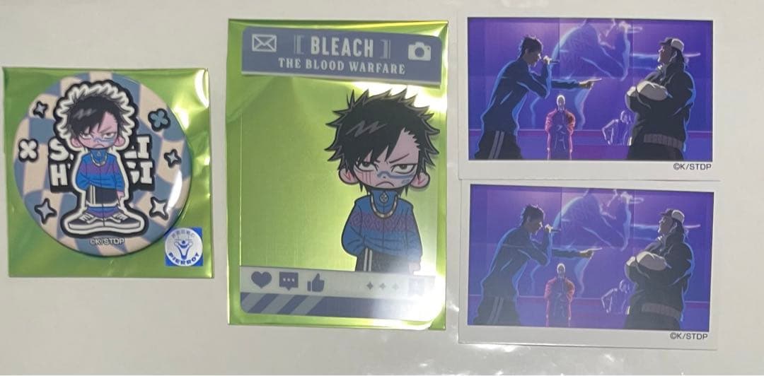 檜佐木修兵　メディコス　ジャンフェス　BLEACH 缶バッジ　カード　ポスカ