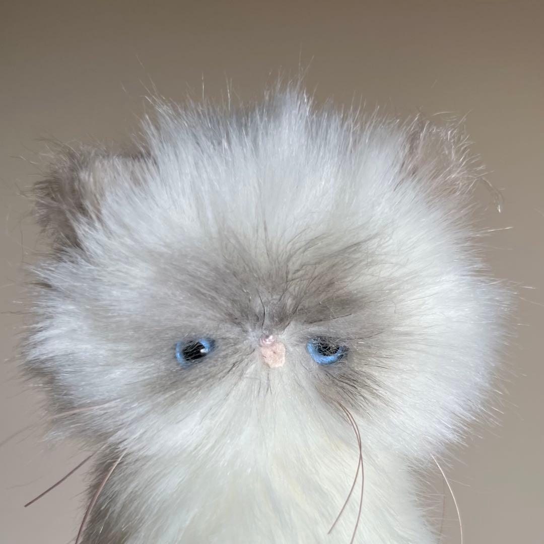 ぺろん　猫　ハンドメイド　ぬいぐるみ　作家　アートドール　テディベア　320b