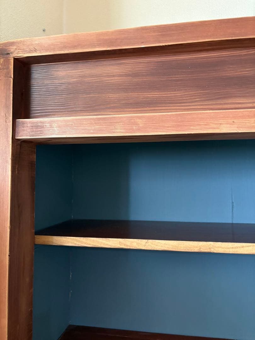 ヴィンテージ 古材　食器棚　コレクション棚　キャビネット