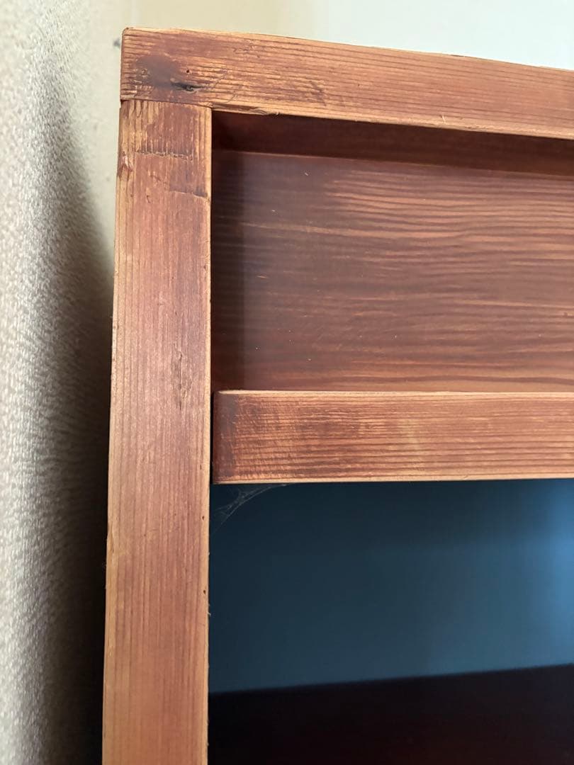 ヴィンテージ 古材　食器棚　コレクション棚　キャビネット