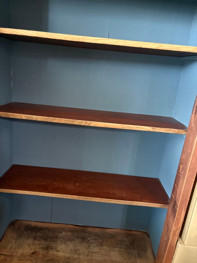 ヴィンテージ 古材　食器棚　コレクション棚　キャビネット